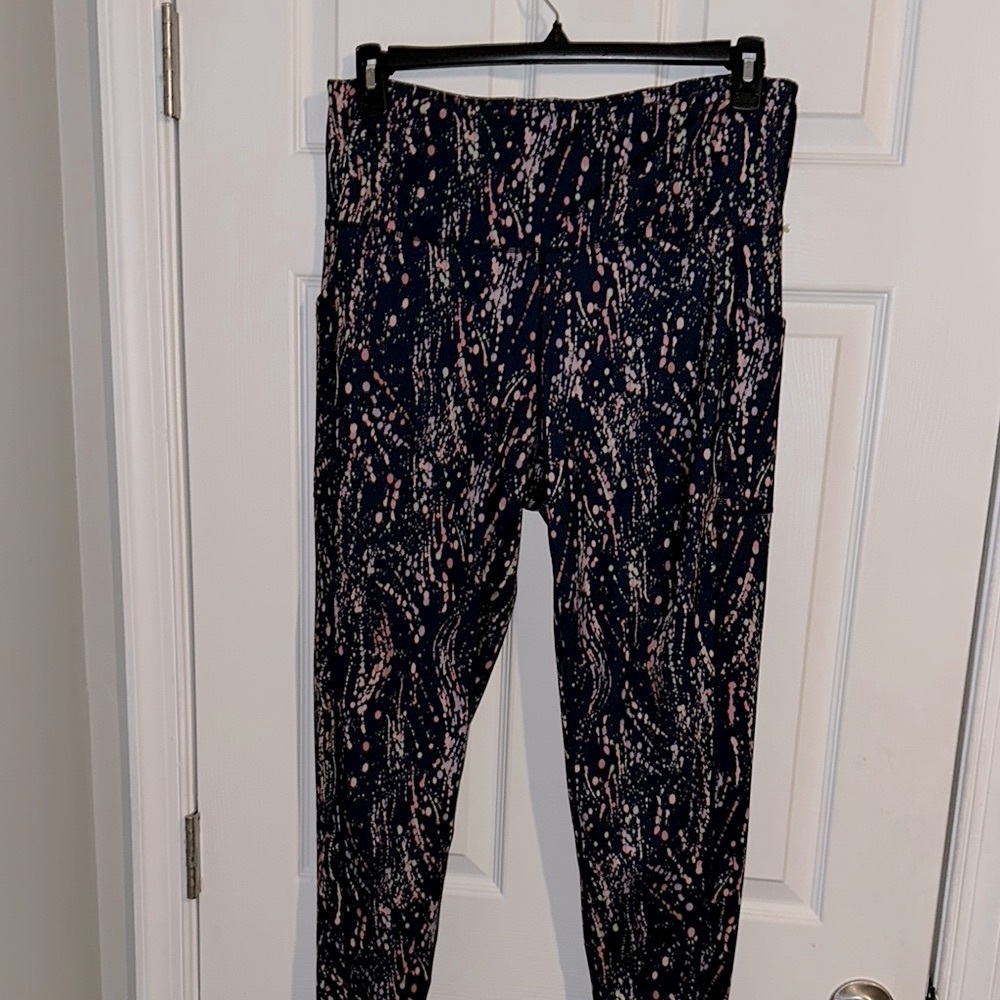 Ideology Black and Pink Performance Leggings - Picture 2 of 6
